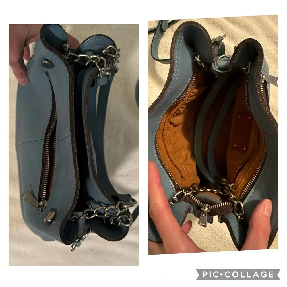 NWOT Patricia Nash Holystone Slouchy Satchel in Safflower Blue *sold out online* - Picture 4 of 16